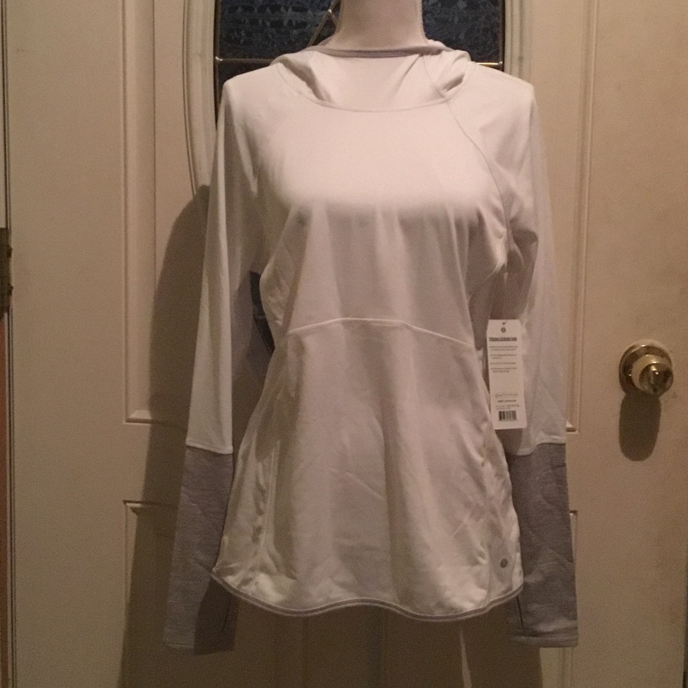 LAYER 8 athletic white sweatshirt